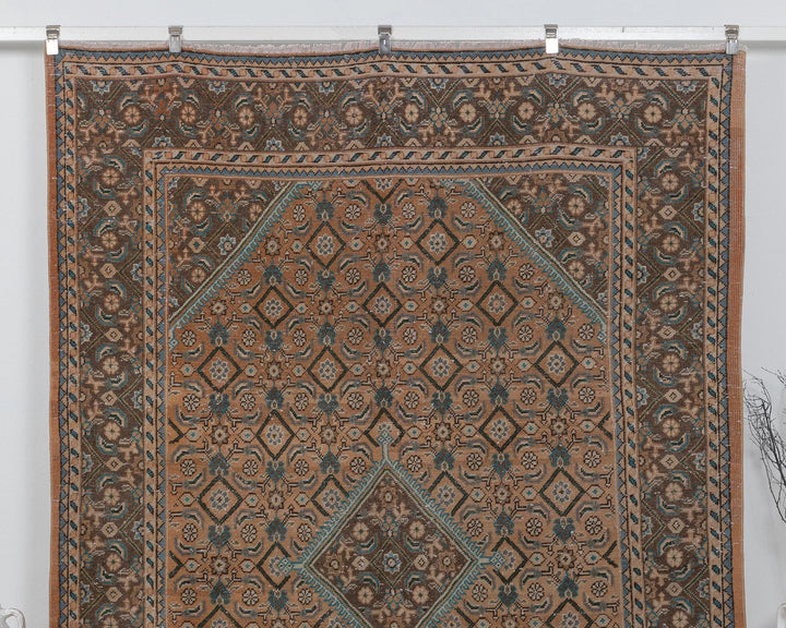 Multicolor Turkish Oushak Rug 6'9" x 9'6" Hand-Knotted | No. VR55904