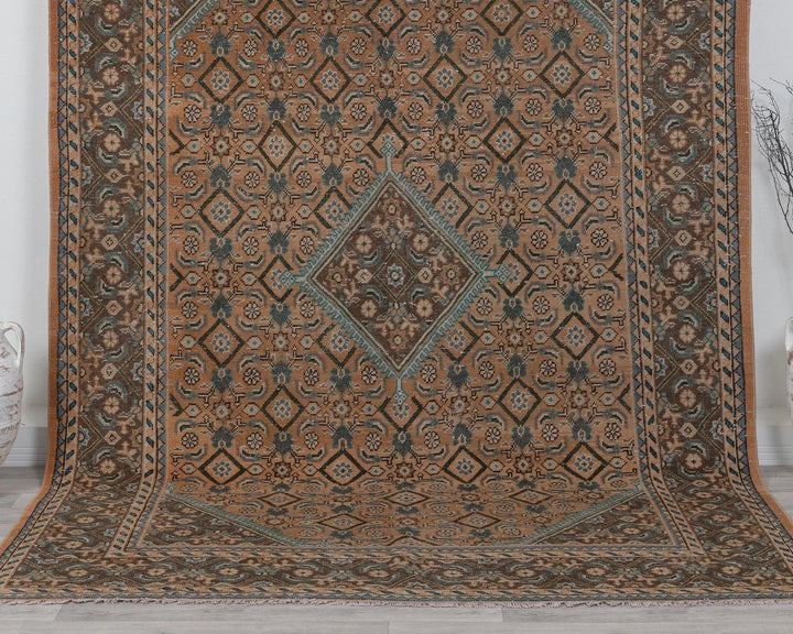 Multicolor Turkish Oushak Rug 6'9" x 9'6" Hand-Knotted | No. VR55904