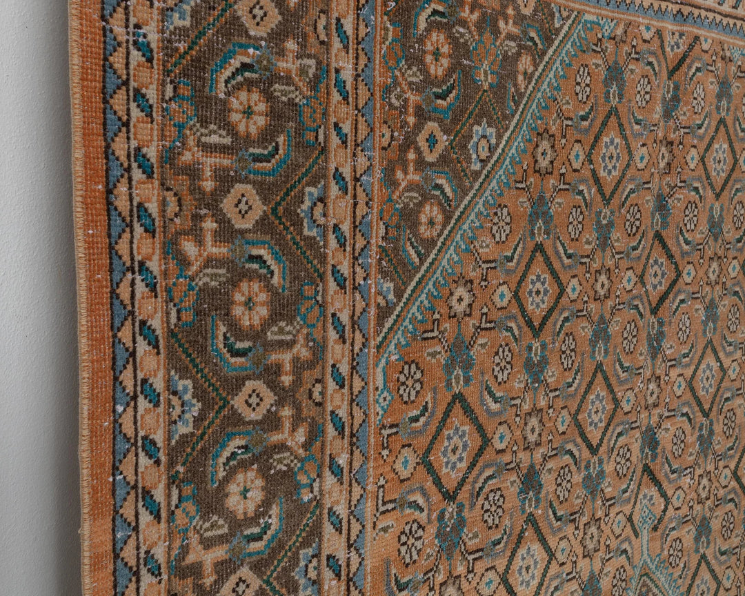 Multicolor Turkish Oushak Rug 6'9" x 9'6" Hand-Knotted | No. VR55904