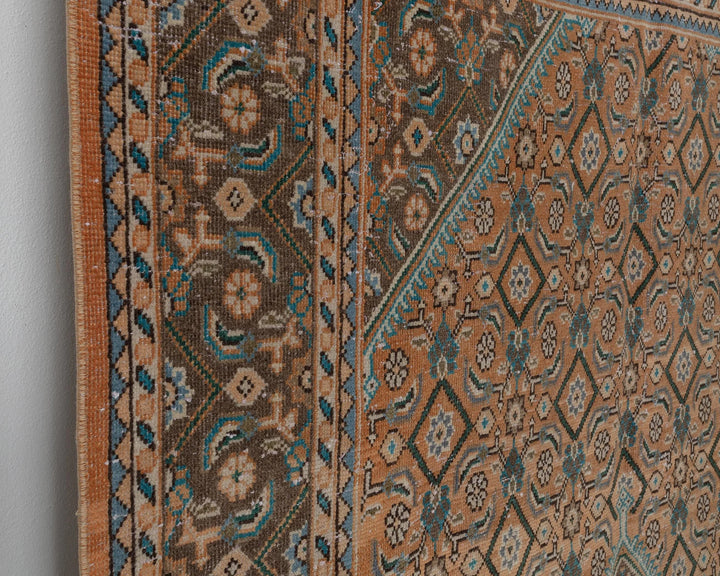 Multicolor Turkish Oushak Rug 6'9" x 9'6" Hand-Knotted | No. VR55904