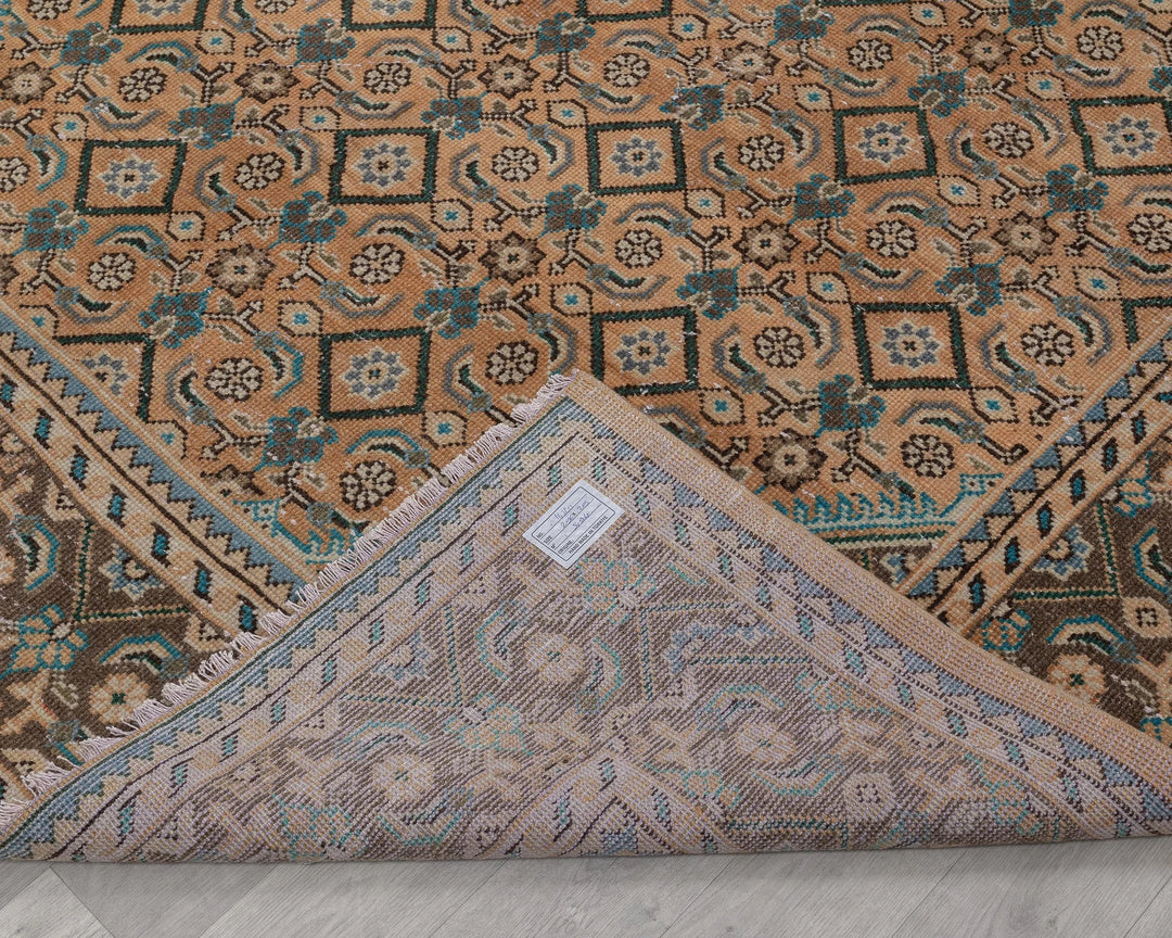 Multicolor Turkish Oushak Rug 6'9" x 9'6" Hand-Knotted | No. VR55904