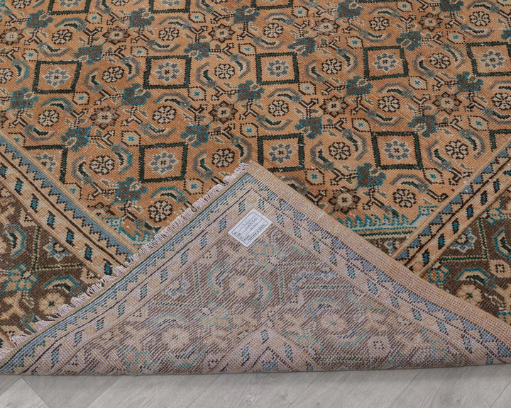Multicolor Turkish Oushak Rug 6'9" x 9'6" Hand-Knotted | No. VR55904