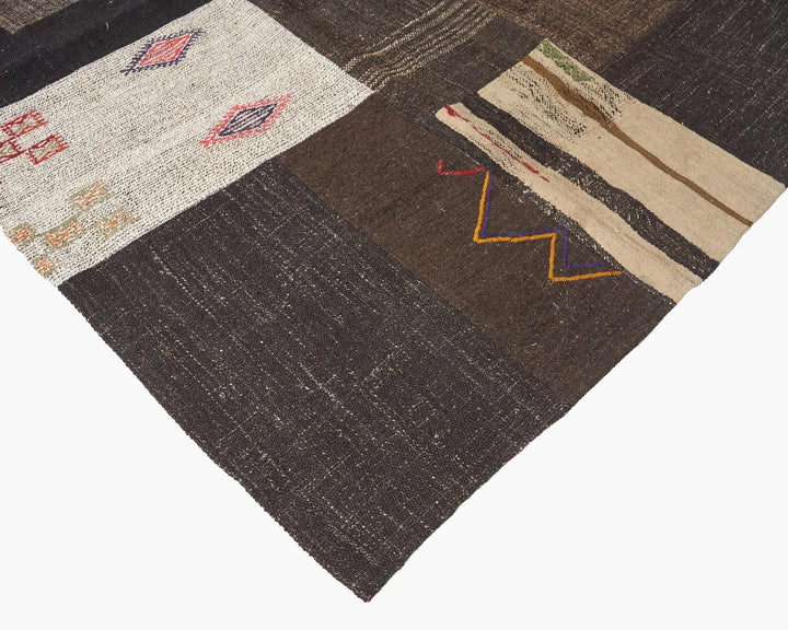 Brown Kilim Rug 9' 6" x 13' 1" | No. VR55931