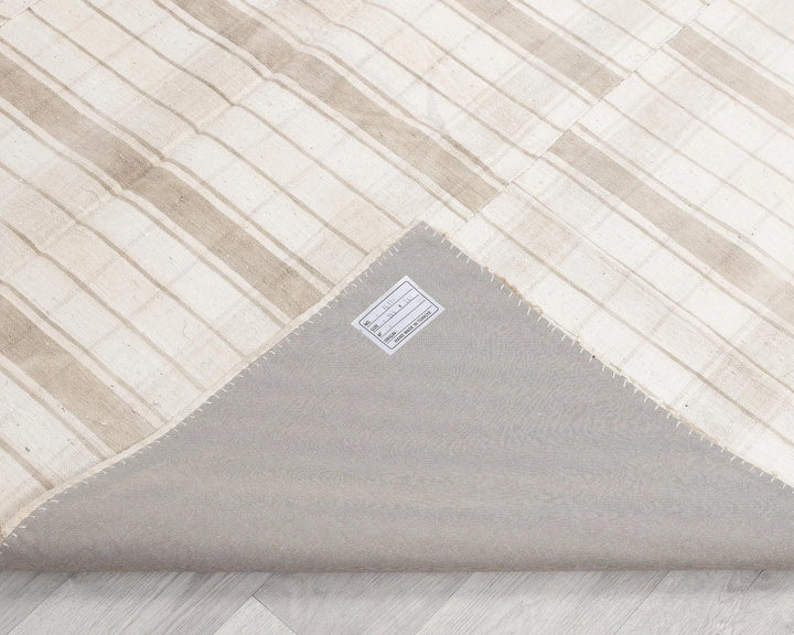 Beige Turkish Kilim Rug 5' 1" x 8' 6" Hand-Knotted | No. VR55935