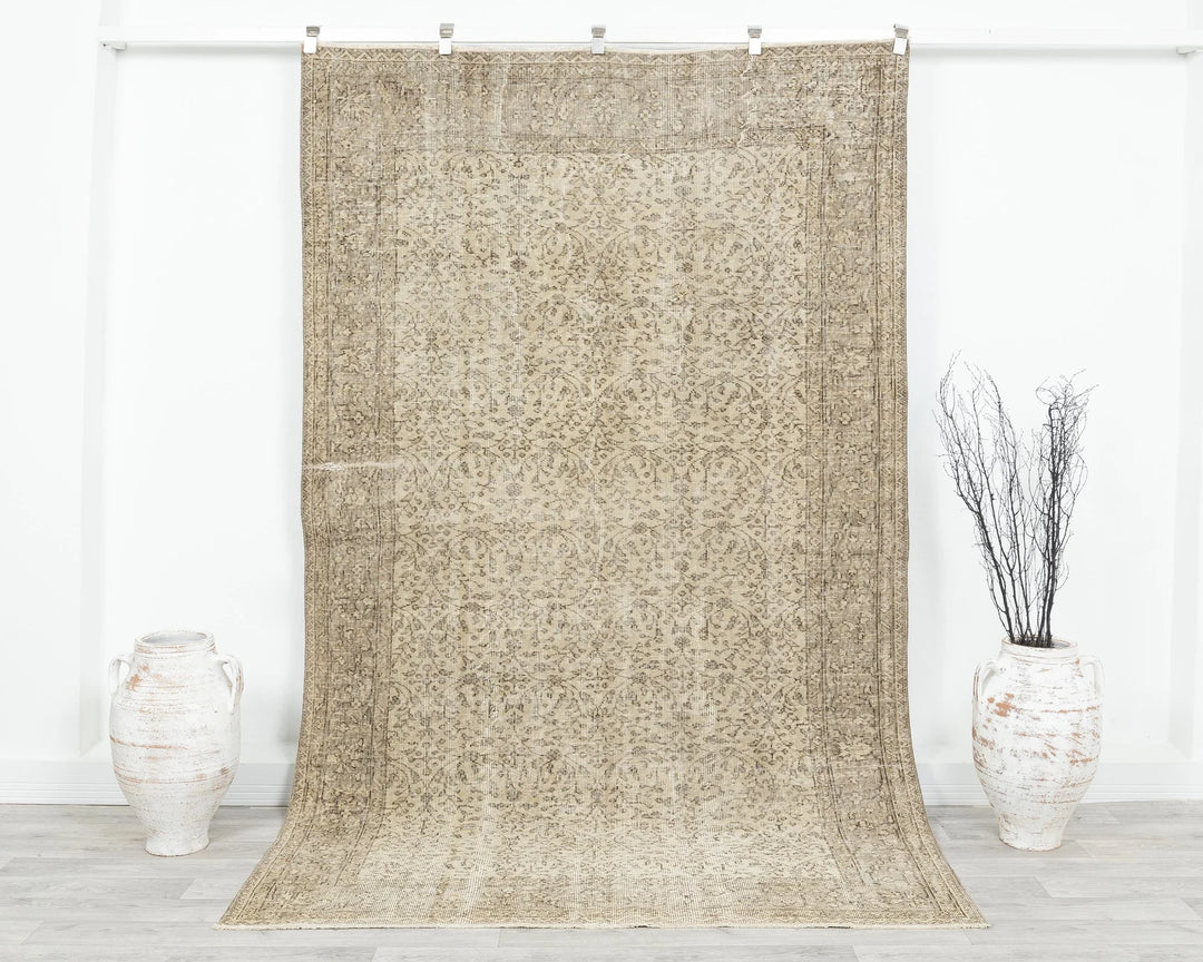 Multicolor Turkish Oushak Rug 5' x 8' 7" Hand-Knotted | No. VR56080