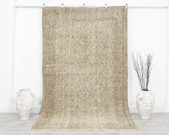 Multicolor Turkish Oushak Rug 5' x 8' 7" Hand-Knotted | No. VR56080