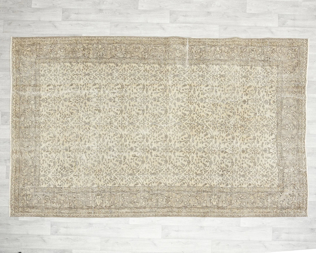 Multicolor Turkish Oushak Rug 5' x 8' 7" Hand-Knotted | No. VR56080