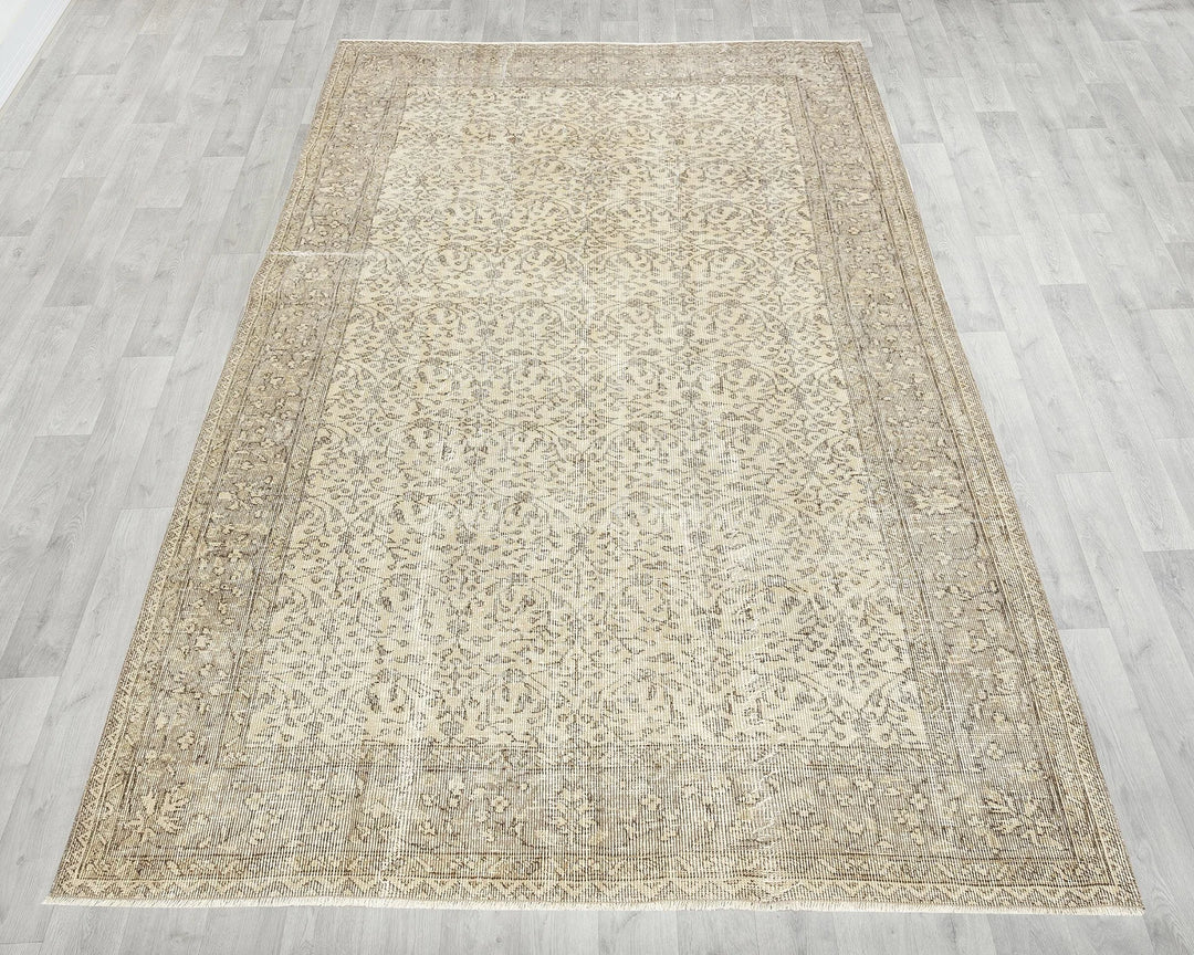 Multicolor Turkish Oushak Rug 5' x 8' 7" Hand-Knotted | No. VR56080