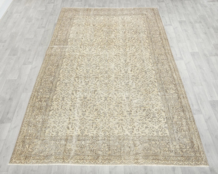 Multicolor Turkish Oushak Rug 5' x 8' 7" Hand-Knotted | No. VR56080