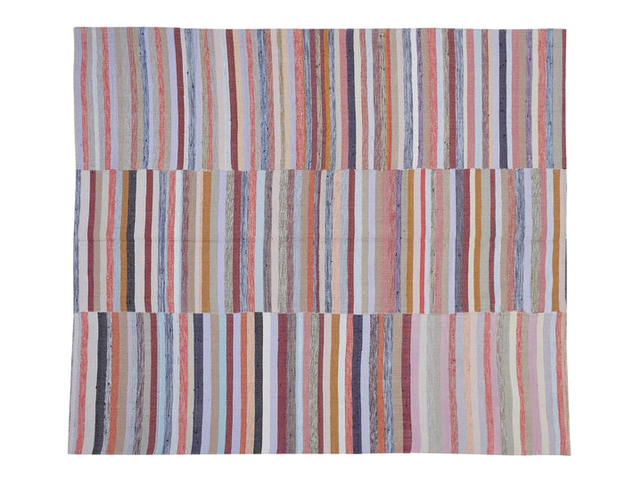 Multicolor Turkish Kilim Rug 6' 11" x 8' 2" Flat-Weave | No. VR56082