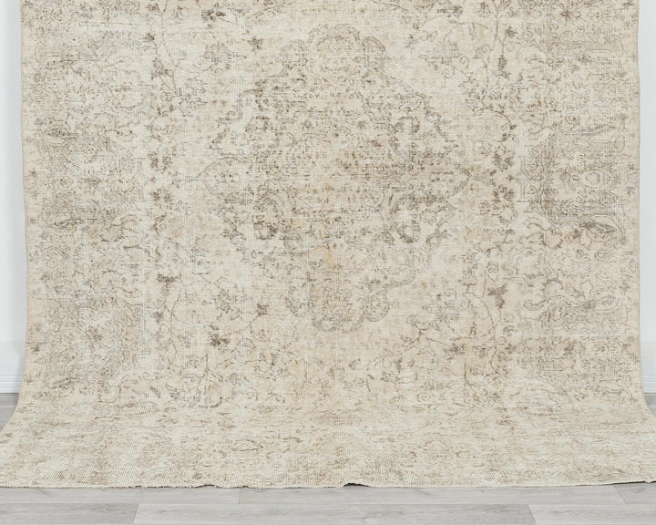 Multicolor Turkish Oushak Rug 6' 7" x 8' 11" Hand-Knotted | No. VR56350