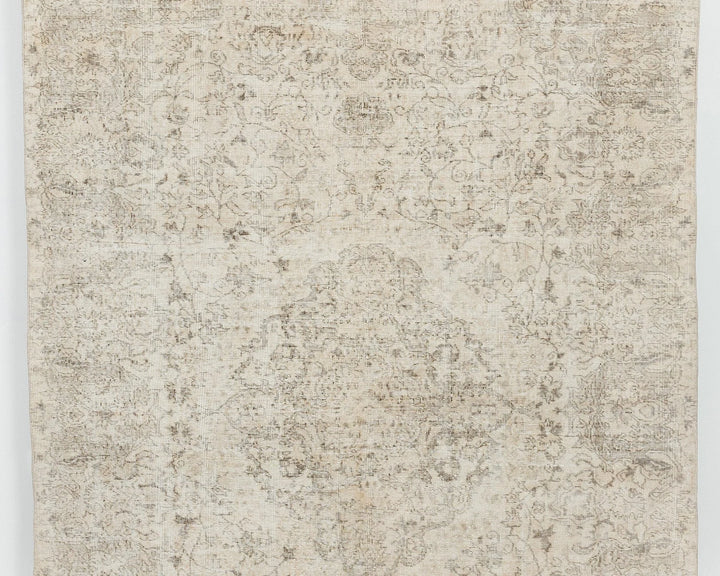 Multicolor Turkish Oushak Rug 6' 7" x 8' 11" Hand-Knotted | No. VR56350