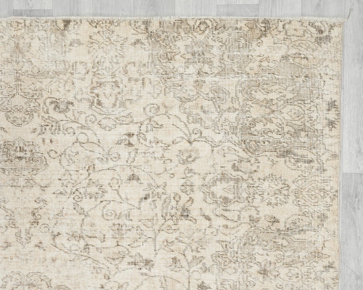 Multicolor Turkish Oushak Rug 6' 7" x 8' 11" Hand-Knotted | No. VR56350