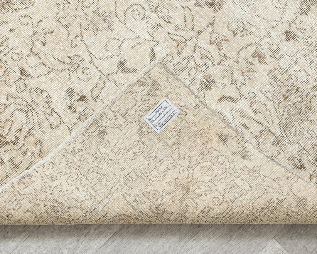 Multicolor Turkish Oushak Rug 6' 7" x 8' 11" Hand-Knotted | No. VR56350