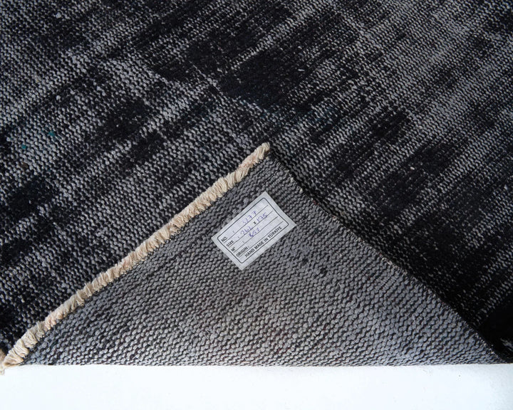 Black Vintage Turkish Rug 5' 9" x 8' 7" | No. VR56369