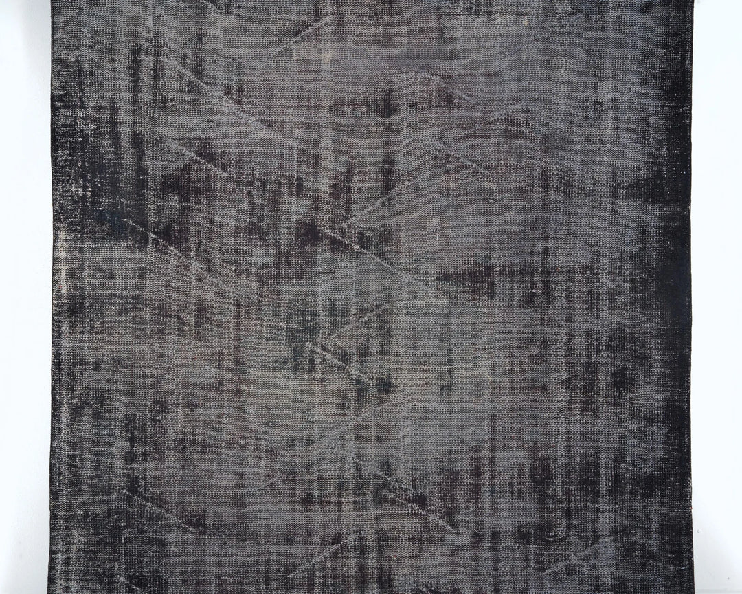 Black Vintage Turkish Rug 5' 9" x 8' 7" | No. VR56369