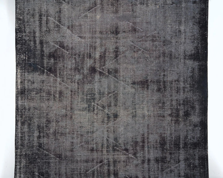 Black Vintage Turkish Rug 5' 9" x 8' 7" | No. VR56369