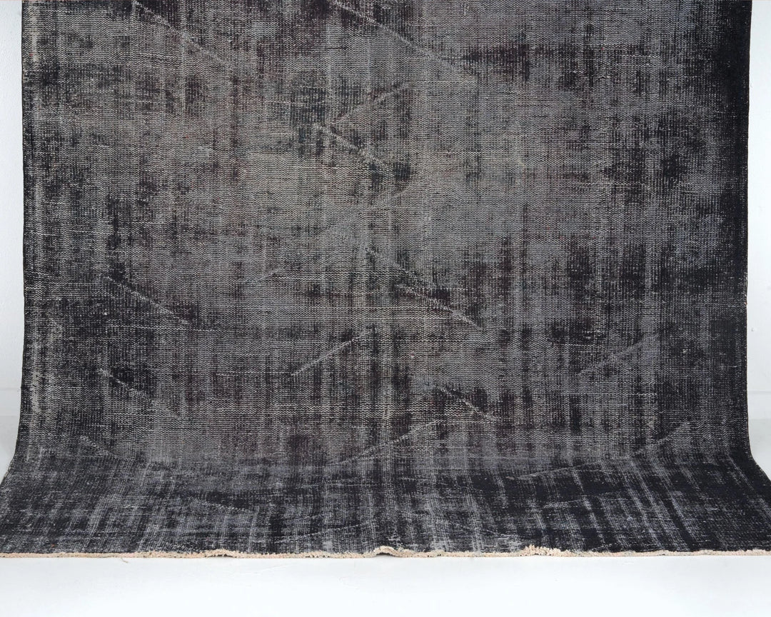 Black Vintage Turkish Rug 5' 9" x 8' 7" | No. VR56369