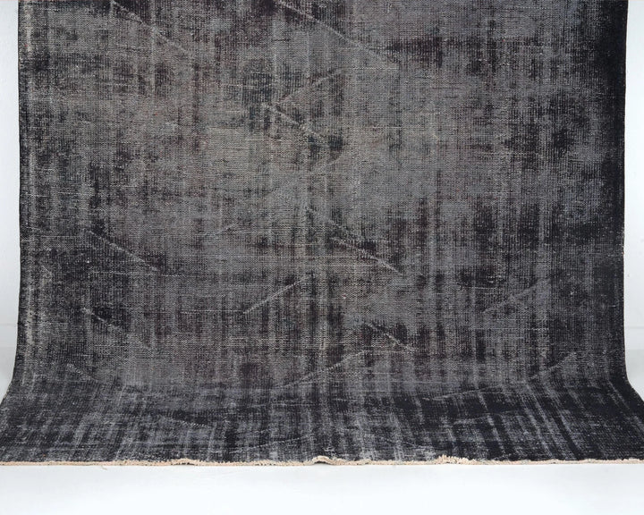Black Vintage Turkish Rug 5' 9" x 8' 7" | No. VR56369
