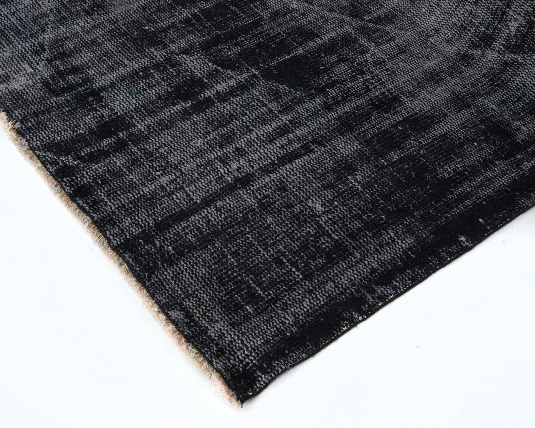 Black Vintage Turkish Rug 5' 9" x 8' 7" | No. VR56369