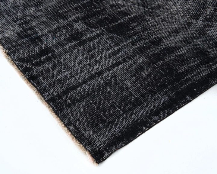Black Vintage Turkish Rug 5' 9" x 8' 7" | No. VR56369