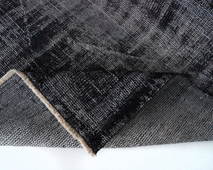 Black Vintage Turkish Rug 5' 9" x 8' 7" | No. VR56369