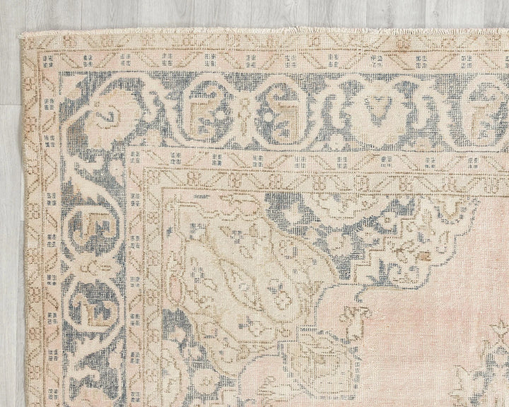 Pink Turkish Oushak Rug 6'10" x 10' Hand-Knotted | No. VR56407