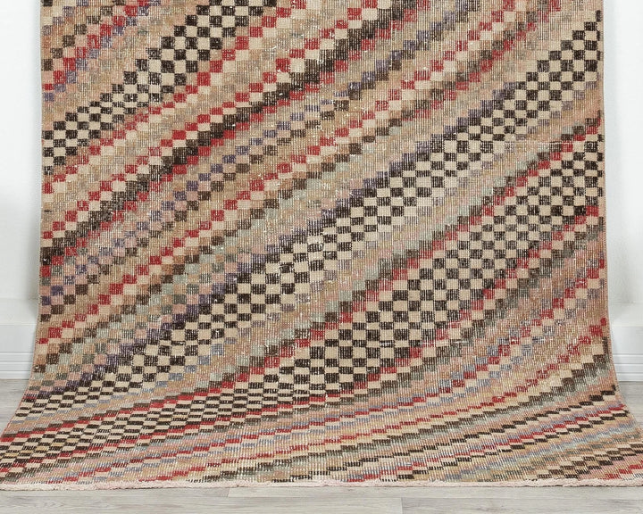 Multicolor Turkish Oushak Rug 3' 11" x 6' 7" Hand-Knotted | No. VR56537