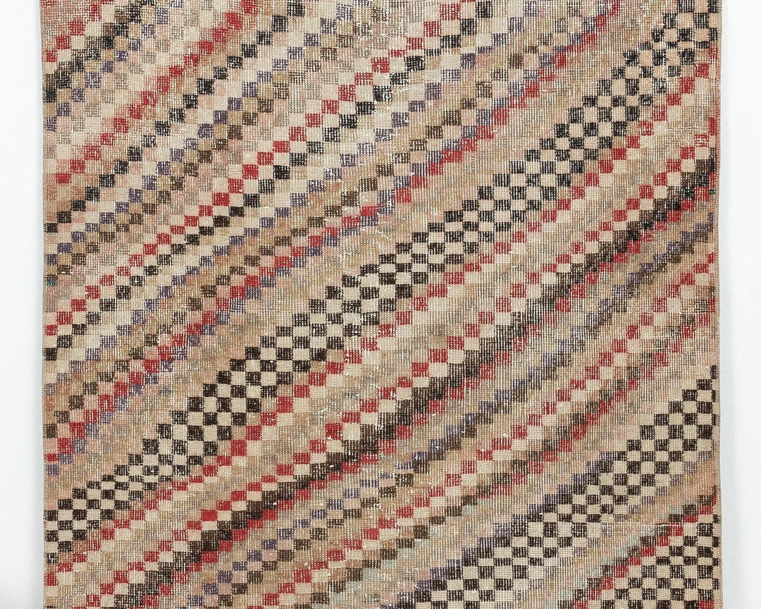 Multicolor Turkish Oushak Rug 3' 11" x 6' 7" Hand-Knotted | No. VR56537