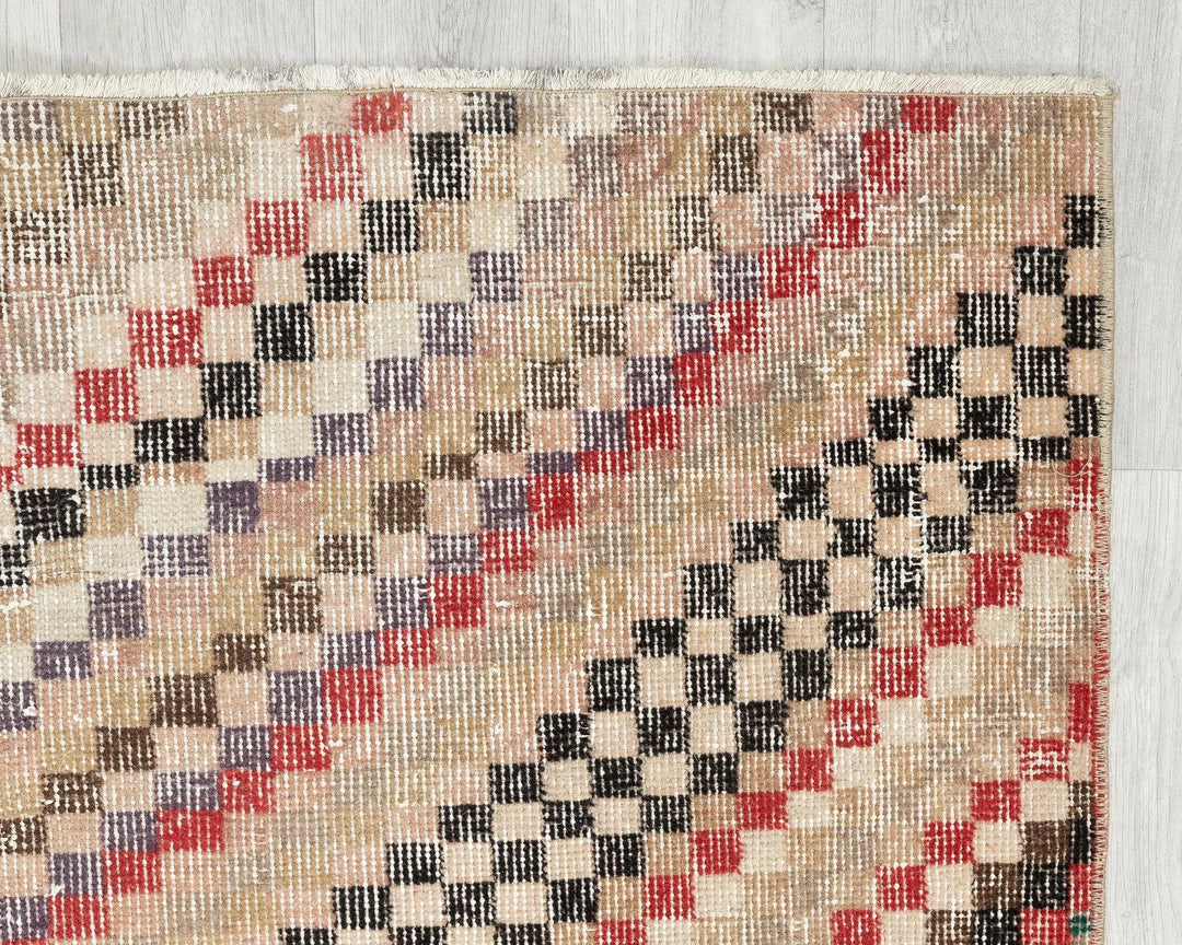 Multicolor Turkish Oushak Rug 3' 11" x 6' 7" Hand-Knotted | No. VR56537