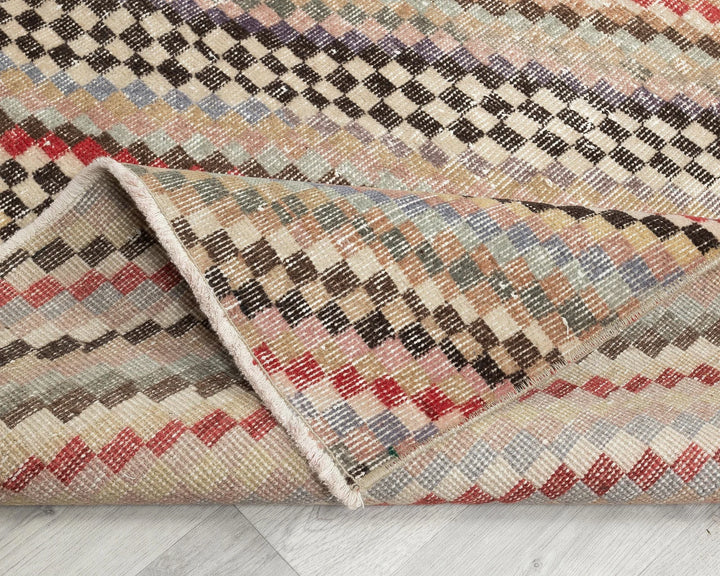 Multicolor Turkish Oushak Rug 3' 11" x 6' 7" Hand-Knotted | No. VR56537
