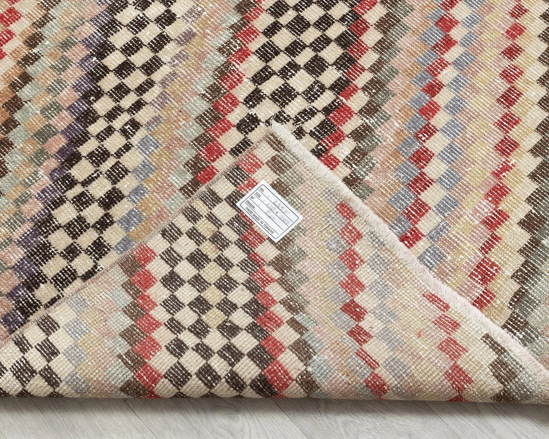 Multicolor Turkish Oushak Rug 3' 11" x 6' 7" Hand-Knotted | No. VR56537