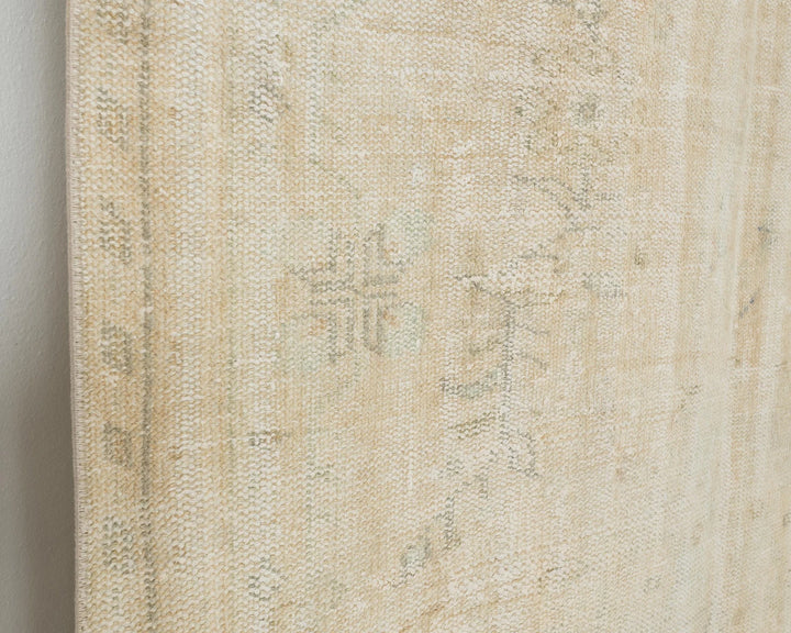 Beige Turkish Oushak Rug 4'6" x 8' Hand-Knotted | No. VR56598