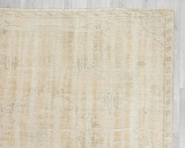 Beige Turkish Oushak Rug 4'6" x 8' Hand-Knotted | No. VR56598