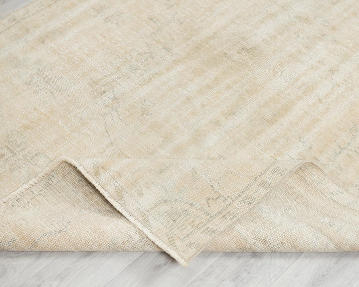 Beige Turkish Oushak Rug 4'6" x 8' Hand-Knotted | No. VR56598