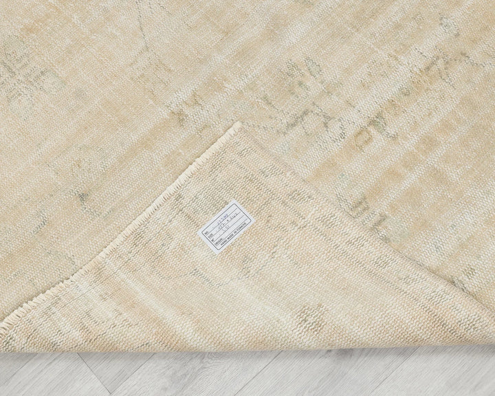 Beige Turkish Oushak Rug 4'6" x 8' Hand-Knotted | No. VR56598