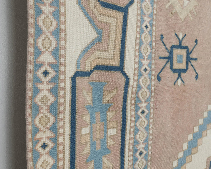 Multicolor Turkish Oushak Rug 6' 11" x 9' 10" Hand-Knotted | No. VR56620