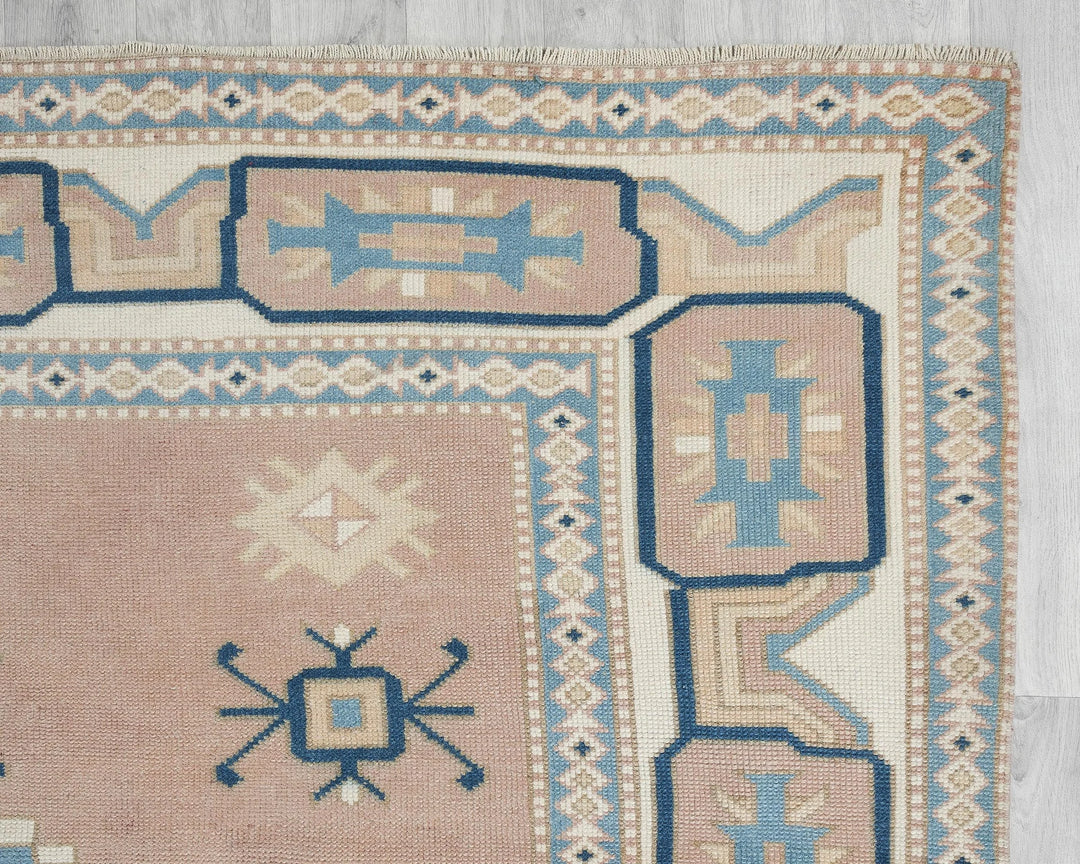 Multicolor Turkish Oushak Rug 6' 11" x 9' 10" Hand-Knotted | No. VR56620