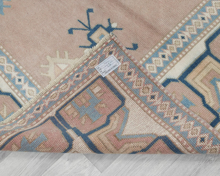 Multicolor Turkish Oushak Rug 6' 11" x 9' 10" Hand-Knotted | No. VR56620