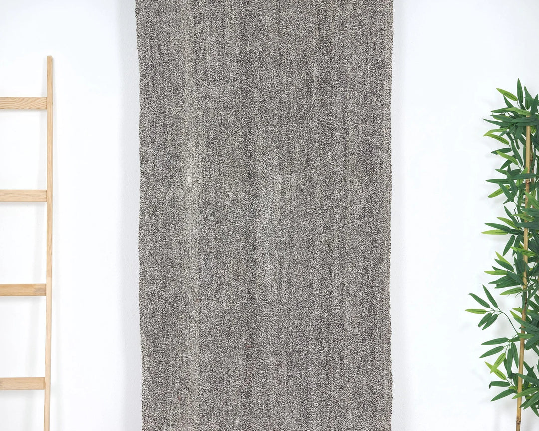 Gray Turkish Kilim Rug 2'8" x 22'7" Flat-Weave | No. VR56679