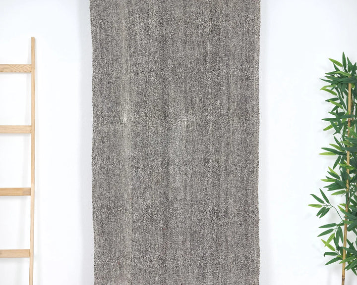 Gray Turkish Kilim Rug 2'8" x 22'7" Flat-Weave | No. VR56679