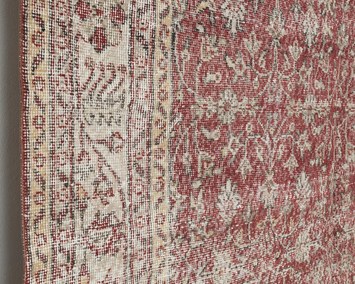 Multicolor Turkish Oushak Rug 6'6" x 10'6" Hand-Knotted | No. VR56689