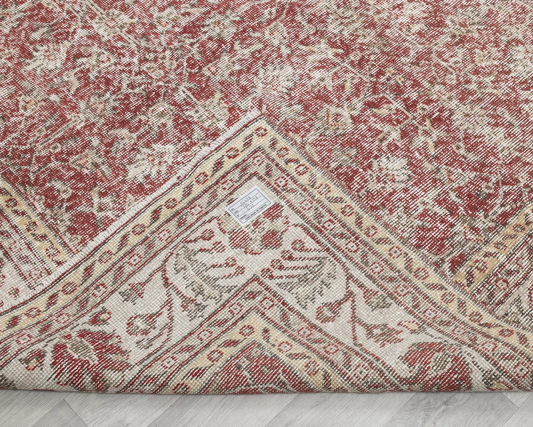 Multicolor Turkish Oushak Rug 6'6" x 10'6" Hand-Knotted | No. VR56689