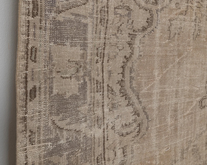 Beige Turkish Oushak Rug 6'8" x 10' Hand-Knotted | No. VR56835