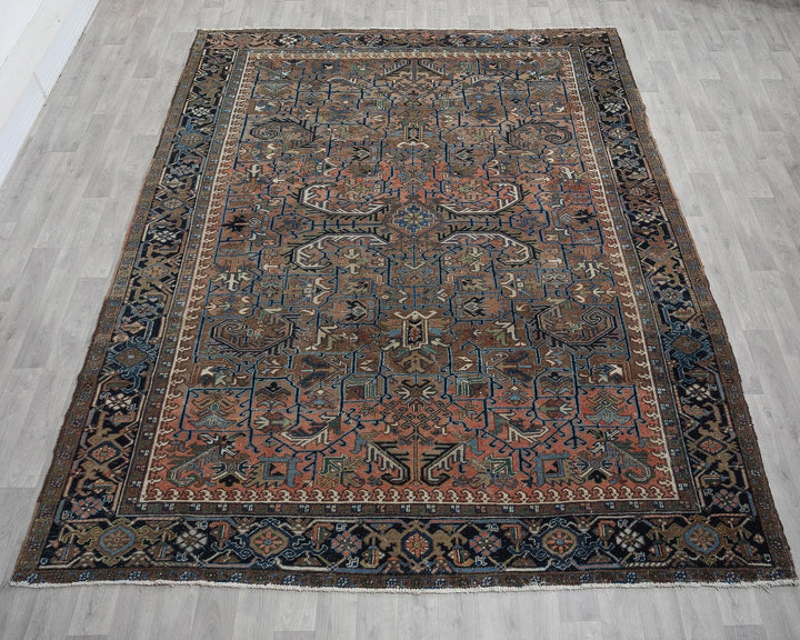 Multicolor Turkish Oushak Rug 8' 3" x 11' 2" Hand-Knotted view 9