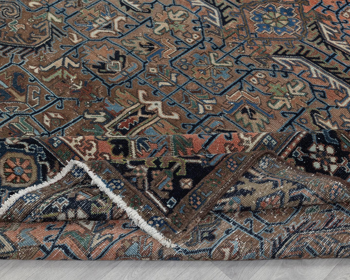 Multicolor Turkish Oushak Rug 8' 3" x 11' 2" Hand-Knotted field