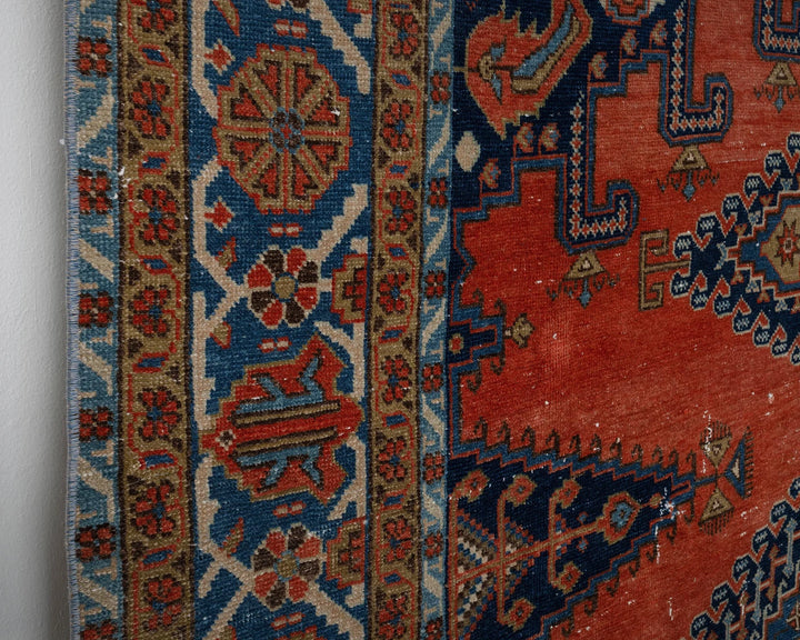 Multicolor Turkish Oushak Rug 7'1" x 10'2" Hand-Knotted | No. VR56958