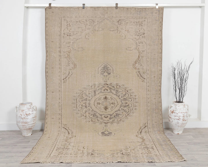 Multicolor Turkish Oushak Rug 7' x 10' Hand-Knotted | No. VR57051