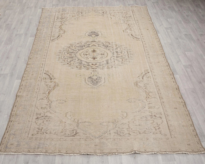 Multicolor Turkish Oushak Rug 7' x 10' Hand-Knotted | No. VR57051