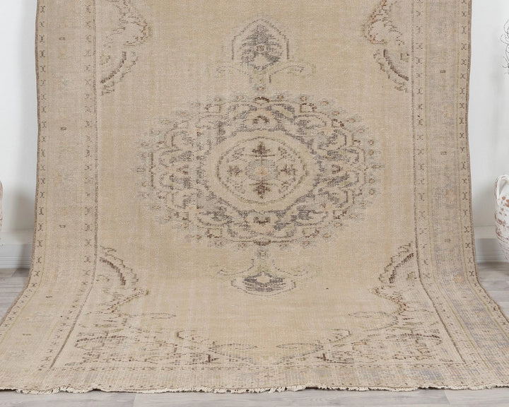 Multicolor Turkish Oushak Rug 7' x 10' Hand-Knotted | No. VR57051